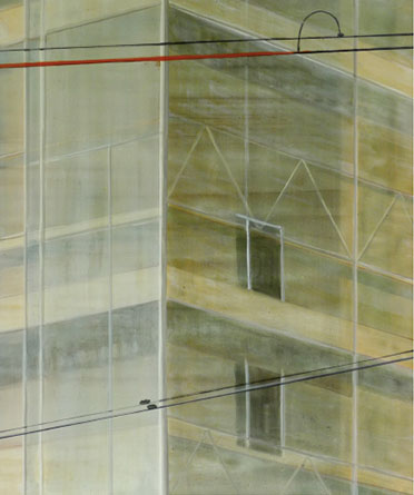 Ohne Titel, Mischtechnik auf Leinwand, 115 x 95 cm, 2001
