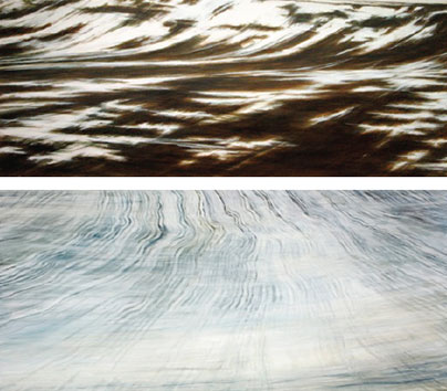 Ohne Titel, Öl auf Leinwand, 60 x150 cm, und 70 x 150 cm
2007