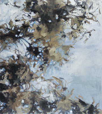 Ohne Titel,  Öl auf Leinwand, 80 x 65 cm, 2019