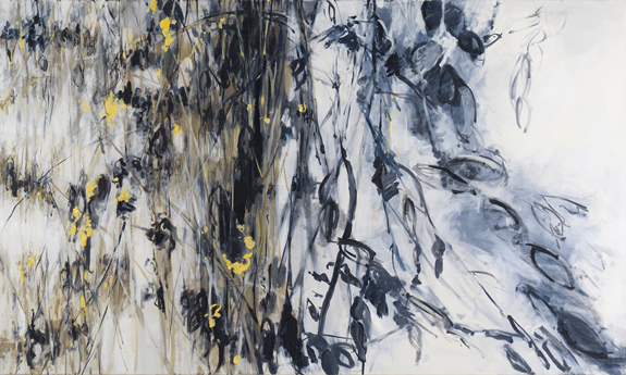 Ohne Titel,  Öl auf Leinwand, 90 x 150 cm, 2020<br>In Privatsammlung