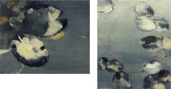 Ohne Titel,  Öl auf Papier, 27 x 33 und 33 x 27 cm, 2020<br>In Privatsammlung